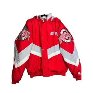 Vintage OSU Starter puffer coat